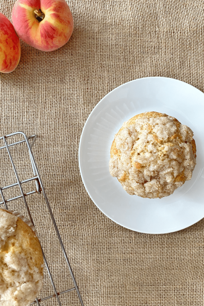 High Calorie Peach muffins