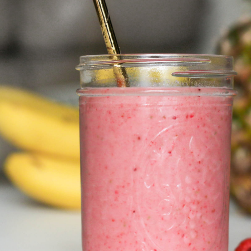 tropical coconut milk smoothie