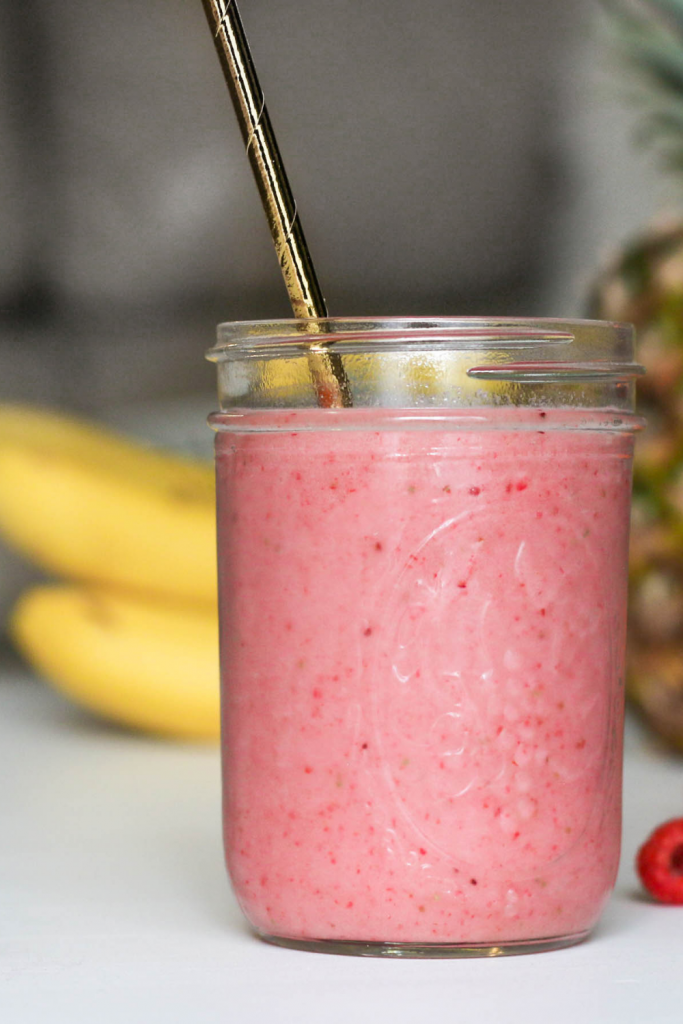 tropical coconut milk smoothie