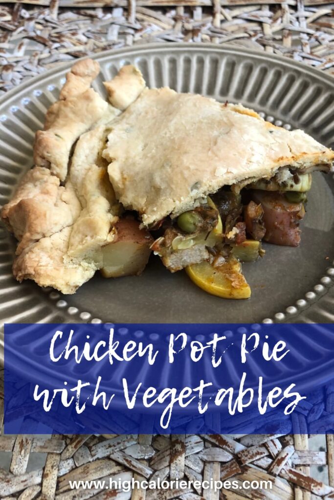 chicken pot pie with vegetables