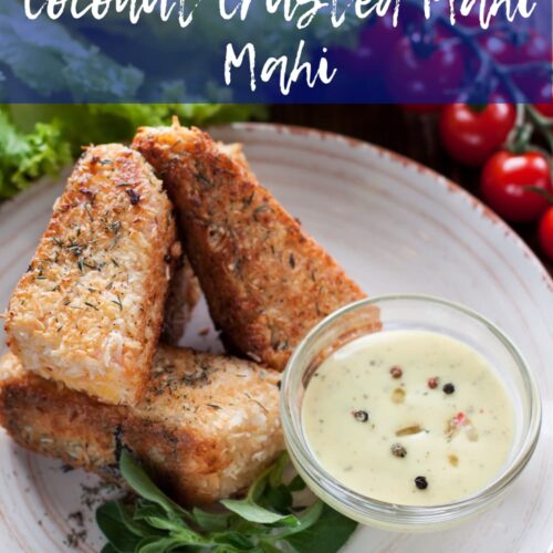 coconut crusted mahi mahi