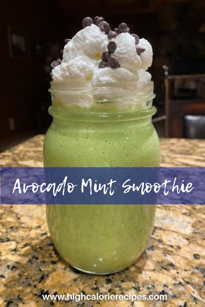 avocado mint smoothie